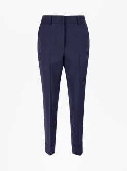 Pantalon cool wool marine | DELSCHER. Fashion