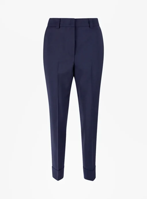 Pantalon cool wool marine | DELSCHER. Fashion