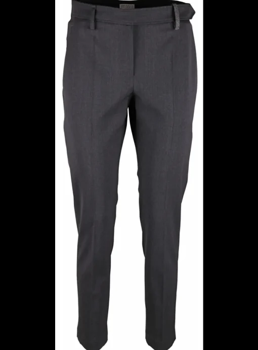 Pantalon coolwool antraciet | DELSCHER. Fashion