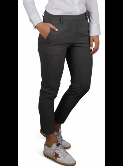 Pantalon coolwool antraciet | DELSCHER. Fashion