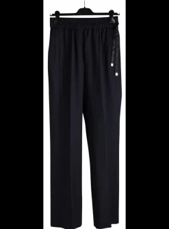 Pantalon coolwool zwart | DELSCHER. Fashion