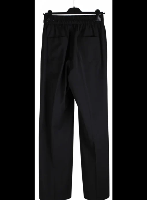 Pantalon coolwool zwart | DELSCHER. Fashion