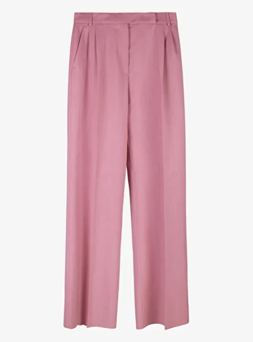 Pantalon durante roze | DELSCHER. Fashion