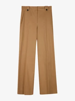 Pantalon katoen cognac | DELSCHER. Fashion