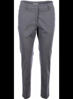 pantalon katoen grijs | DELSCHER. Fashion