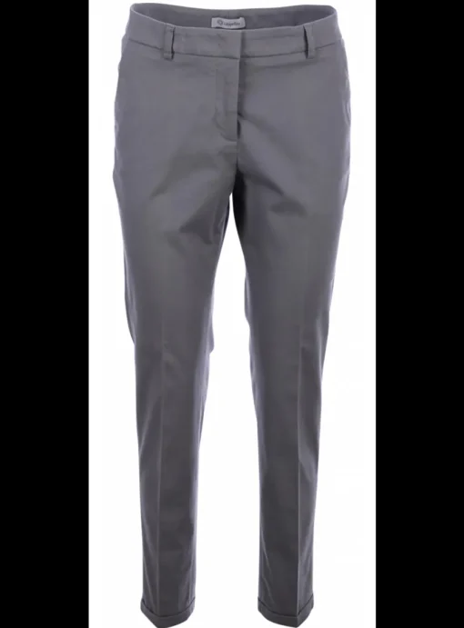 pantalon katoen grijs | DELSCHER. Fashion