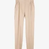Pantalon katoen licht camel | DELSCHER. Fashion