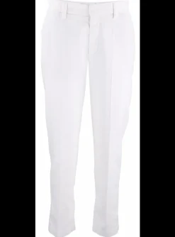 Pantalon katoen winter wit | DELSCHER. Fashion