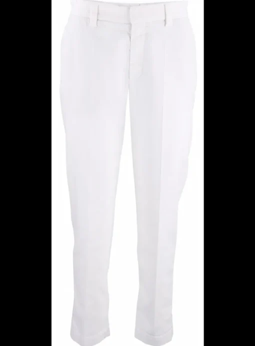 Pantalon katoen winter wit | DELSCHER. Fashion