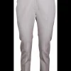 Pantalon kiezelgrijs met brede omslag | DELSCHER. Fashion