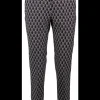 Pantalon logo dessin zwart wit | DELSCHER. Fashion