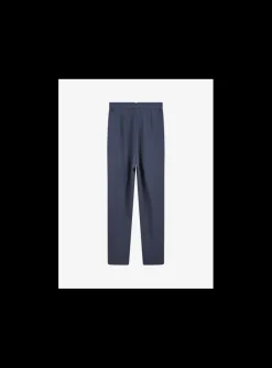 Pantalon Michela bandplooi marine | DELSCHER. Fashion