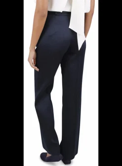 Pantalon paperbag Milan marine | DELSCHER. Fashion