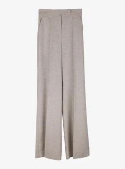 Pantalon pontiac wol cashmere grain beige | DELSCHER. Fashion