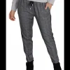 Pantalon Rosamunda ruit grijsblauw | DELSCHER. Fashion