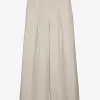 Pantalon Scilla wide leg beige | DELSCHER. Fashion