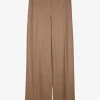 Pantalon wol jersey camel | DELSCHER. Fashion
