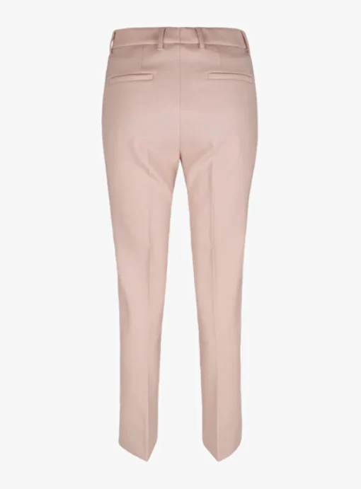 Pantalon wol stretch poederroze | DELSCHER. Fashion