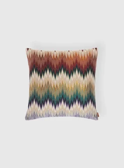 Phrae kussen multi-color zigzag | DELSCHER. Fashion
