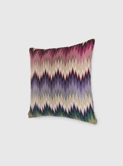 Phrae kussen multi-color zigzag | DELSCHER. Fashion