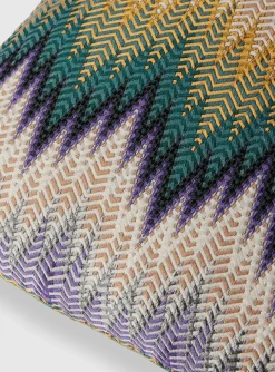 Phrae kussen multi-color zigzag | DELSCHER. Fashion