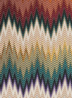 Phrae kussen multi-color zigzag | DELSCHER. Fashion