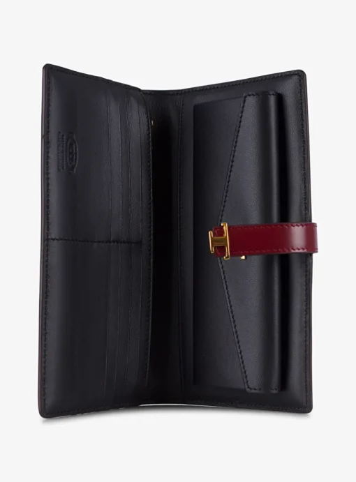 Portefeuille leder bordeaux | DELSCHER. Fashion