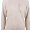 Pull cashmere beige melange | DELSCHER. Fashion