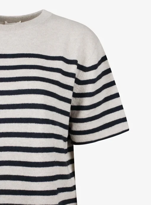 pull Cila stripes navy wit | DELSCHER. Fashion