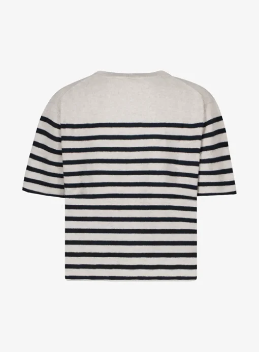 pull Cila stripes navy wit | DELSCHER. Fashion