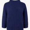 Pull Fallou denim blauw | DELSCHER. Fashion