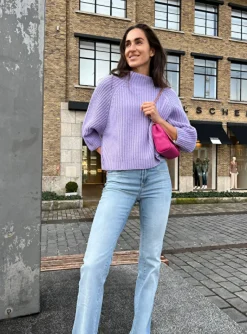 pull Fallou lila paars | DELSCHER. Fashion
