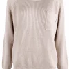 Pull katoen beige | DELSCHER. Fashion