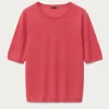 Pull lily cashmere roodtint | DELSCHER. Fashion