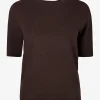 Pull lily donkerbruin | DELSCHER. Fashion