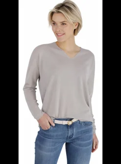 Pull Linella grijs | DELSCHER. Fashion