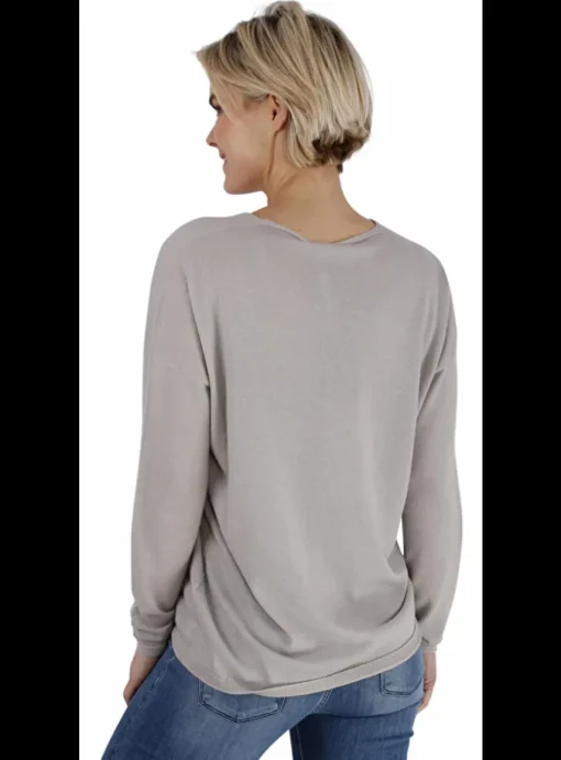 Pull Linella grijs | DELSCHER. Fashion