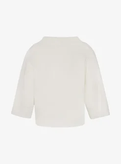 Pull lorna-persy polo kraag offwhite | DELSCHER. Fashion