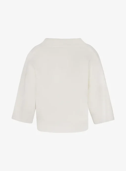Pull lorna-persy polo kraag offwhite | DELSCHER. Fashion