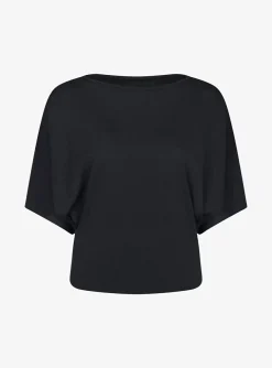 Pull loyd-persy vleermuismouw zwart | DELSCHER. Fashion