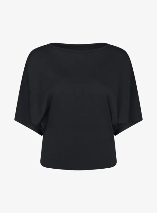 Pull loyd-persy vleermuismouw zwart | DELSCHER. Fashion