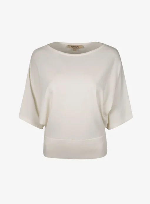 Pull loyd-persy vleermuismouw offwhite | DELSCHER. Fashion