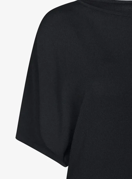 Pull loyd-persy vleermuismouw zwart | DELSCHER. Fashion