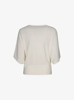 Pull loyd-persy vleermuismouw offwhite | DELSCHER. Fashion