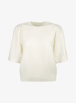 Pull maille offwhite pofmouw | DELSCHER. Fashion