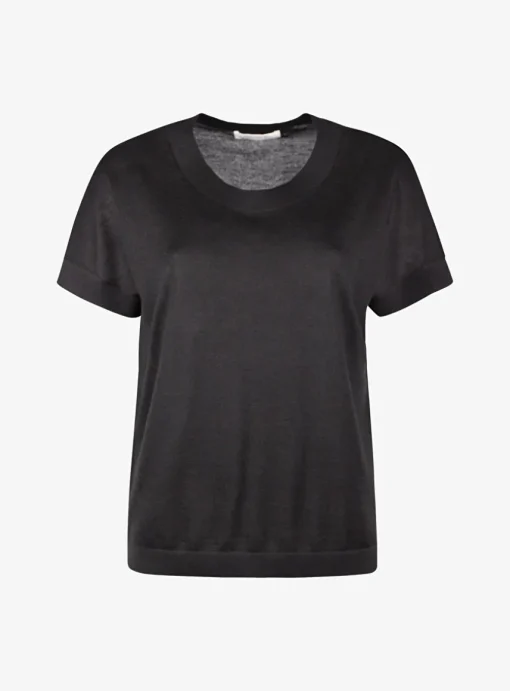 pull marielle cashmere zwart | DELSCHER. Fashion