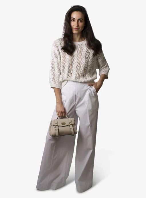 Pull Merini wit zilver | DELSCHER. Fashion