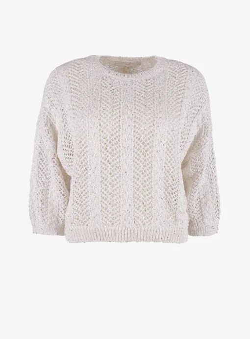 Pull Merini wit zilver | DELSCHER. Fashion