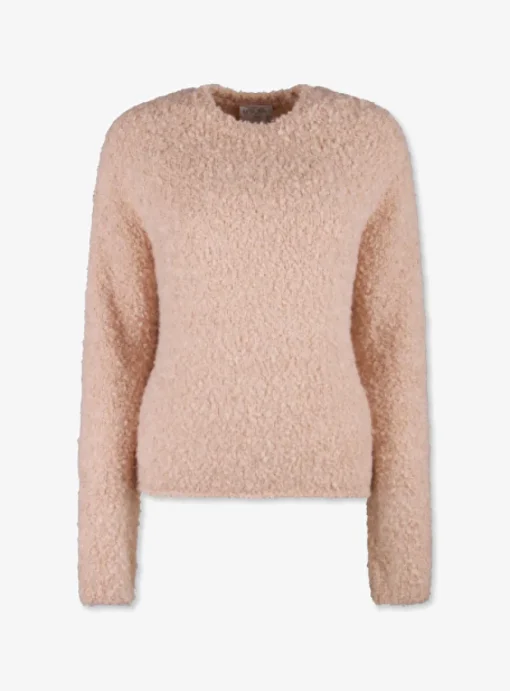 Pull nude tint boucle | DELSCHER. Fashion