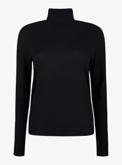 Pull Pockdale coll dun wol zwart | DELSCHER. Fashion